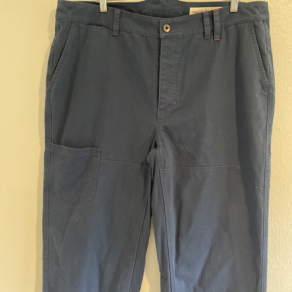 Imperfects Pants Courier Shipyard Canvas Blue Double Knee Carpenter Men's 38 - Picture 2 of 9